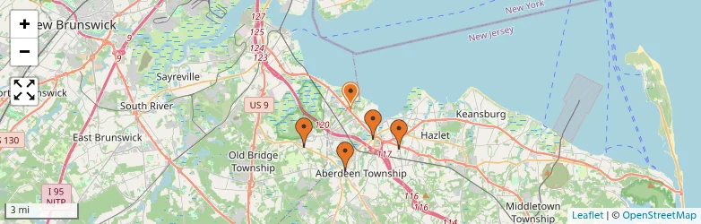 Related schools map