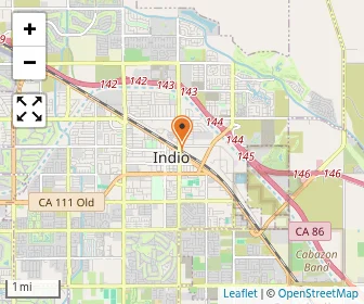 Map of Indio Christian Center Academy