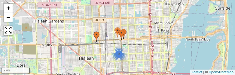 Related schools map