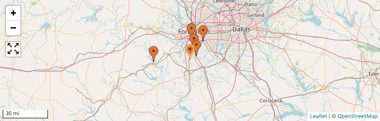 Related schools map