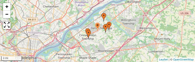 Related schools map