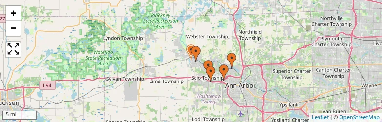 Related schools map