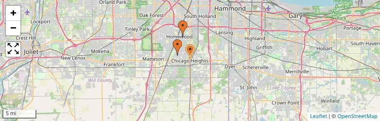 Related schools map