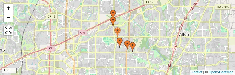 Related schools map
