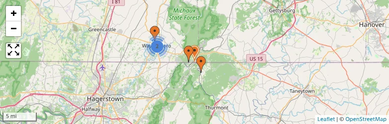 Related schools map