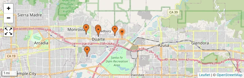 Related schools map