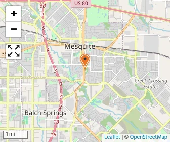 Map of Mesquite Baptist Academy