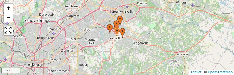 Related schools map