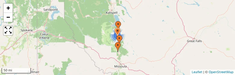 Related schools map