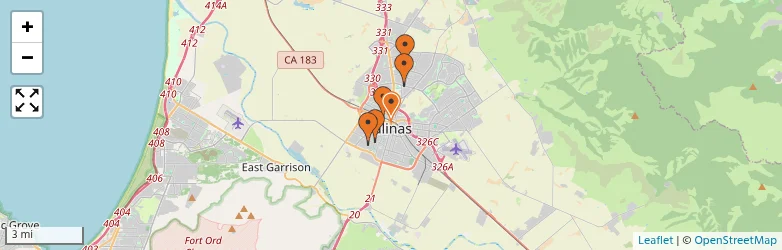 Related schools map