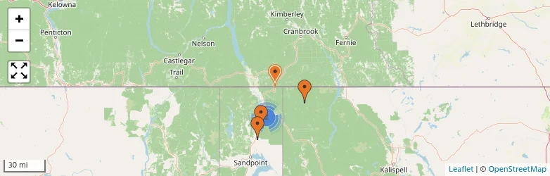 Related schools map