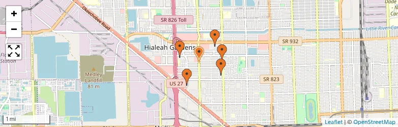 Related schools map