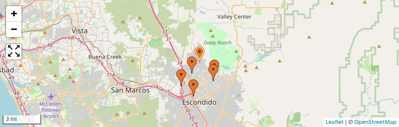 Related schools map