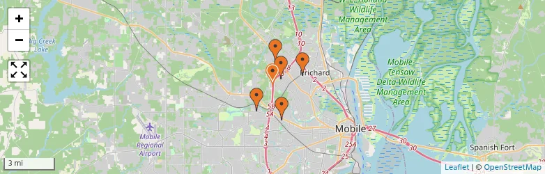 Related schools map