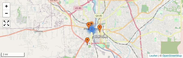 Related schools map