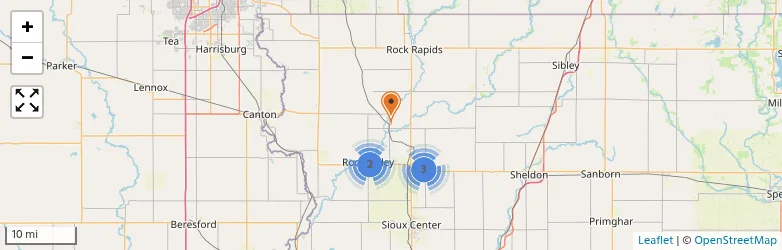 Related schools map