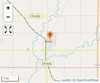 Map of Northwest Iowa Protestant Reformed School