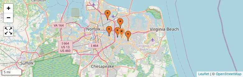 Related schools map