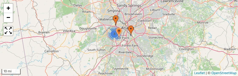 Related schools map