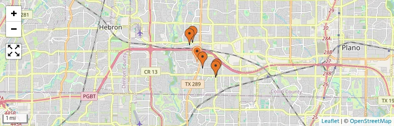 Related schools map
