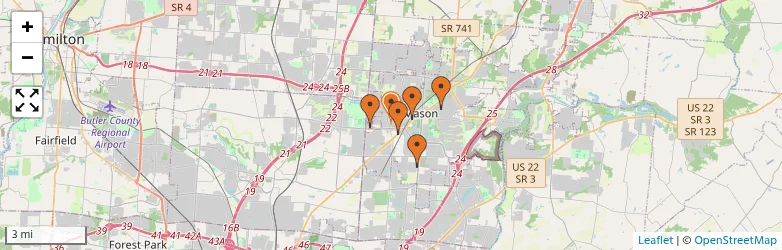 Related schools map