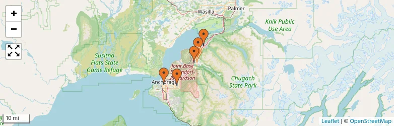 Related schools map