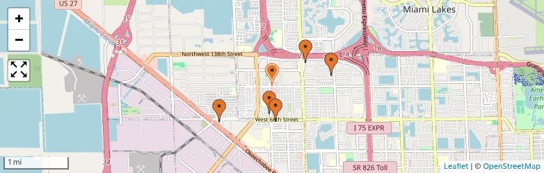 Related schools map