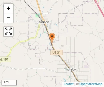 Map of Chilton Christian Academy