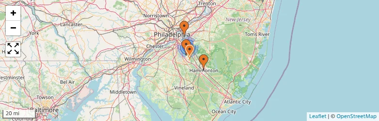 Related schools map