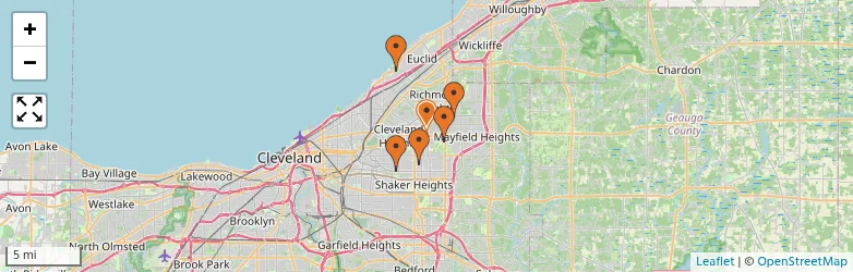 Related schools map