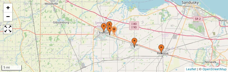 Related schools map