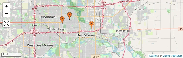 Related schools map
