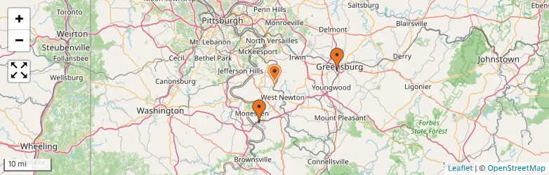 Related schools map