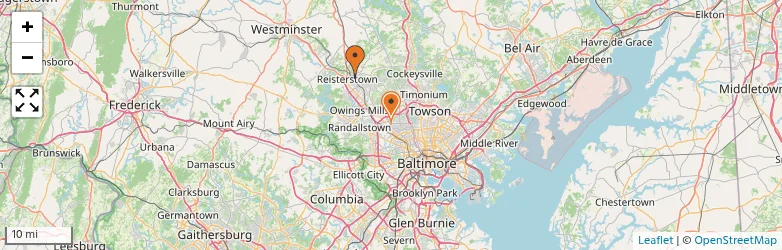 Related schools map