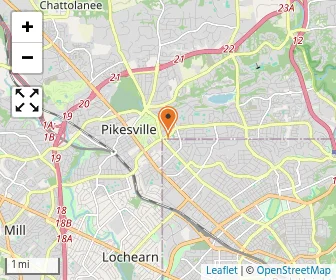 Map of The Auburn School Baltimore