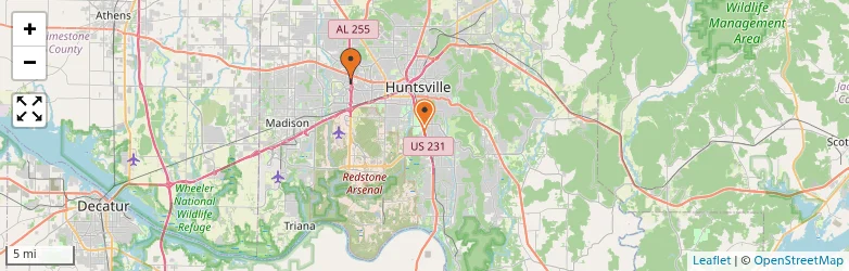 Related schools map