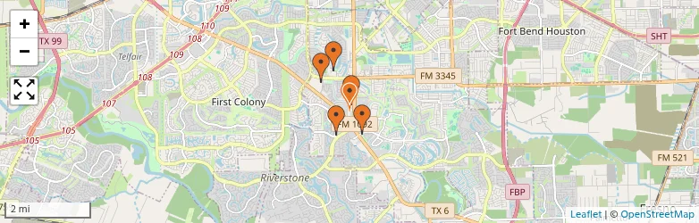 Related schools map