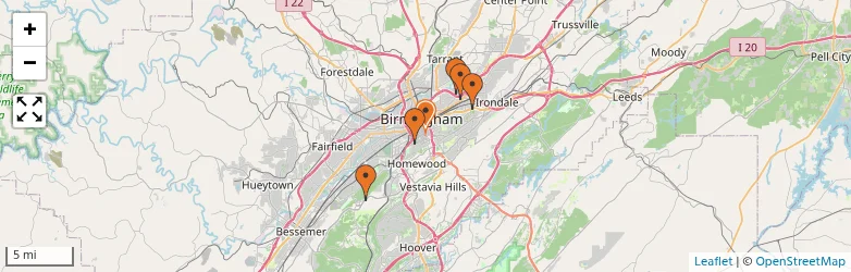 Related schools map
