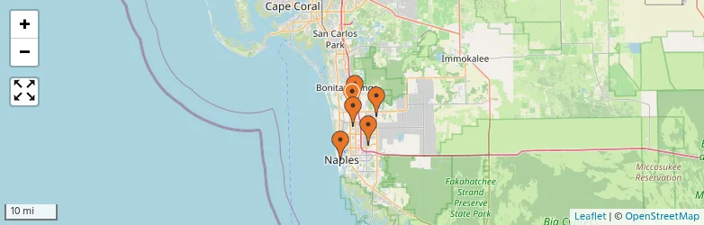 Related schools map