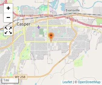 Map of Wyoming Behavioral Institute