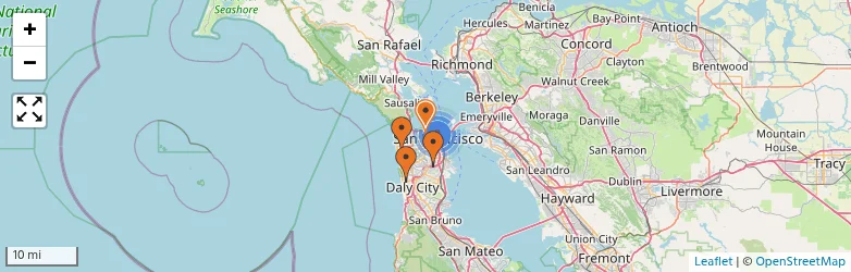Related schools map