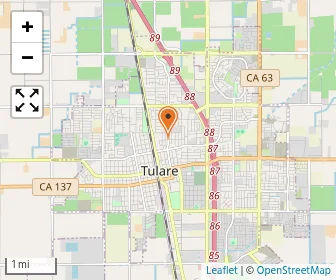 Map of Tulare Christian School