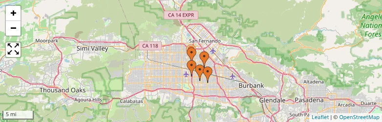 Related schools map
