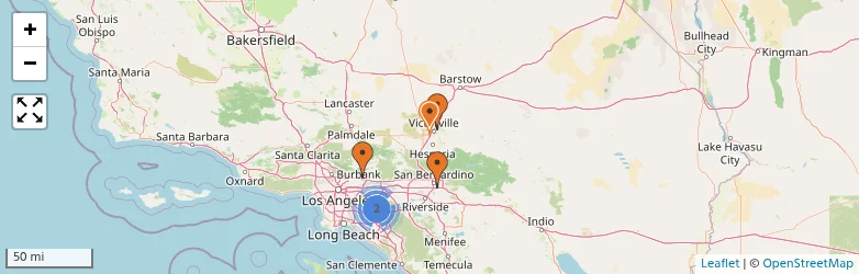 Related schools map