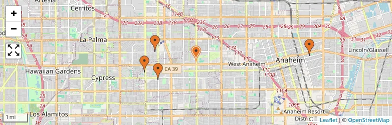 Related schools map