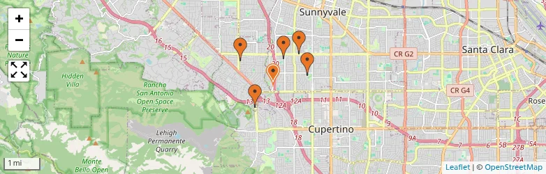 Related schools map