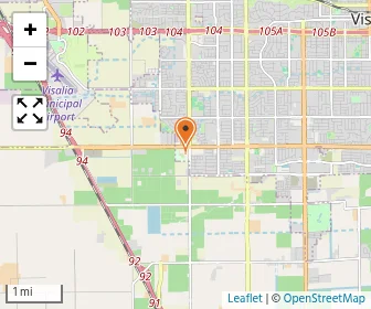 Map of Visalia Christian Schools
