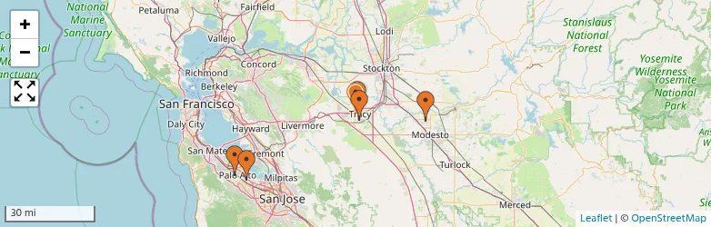 Related schools map