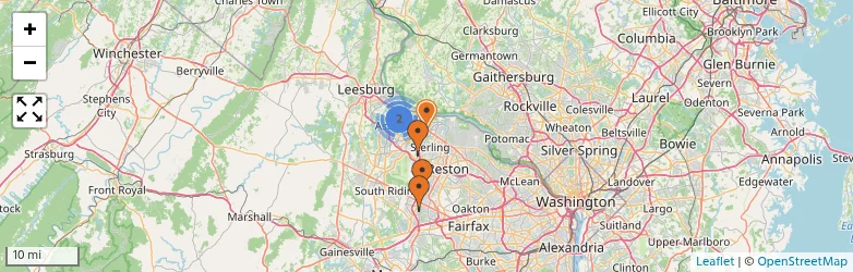 Related schools map