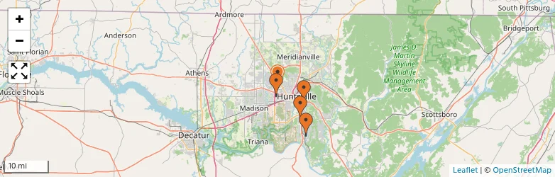 Related schools map